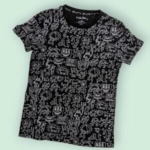 Designer Keith Haring Cride Black and White Tee